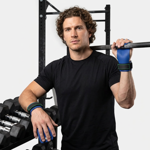 Super Hot Sale Cowhide Heavy Duty Wrist Support Grips for Body Building Weightlifting Palm Hand Non-Slip Breathable for - Product Image 1