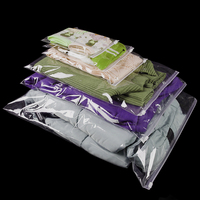 Sac rétractable transparent Polysmarts modèle 008 24*35CM en PE/vinyle pour l'emballage de t-shirts, recyclable, qualité alimentaire, taille personnalisée certifiée