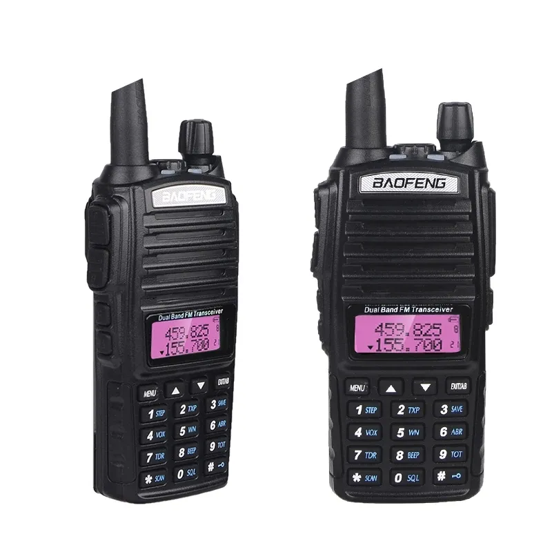 Baofeng UV-82 radyo BF-UV82 iki yönlü radyo yüksek frekans çift bant 5W 8W interkom Baofeng telefon radyo ile Sim kart el 128