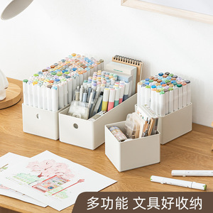 Pen Holders Square Plastic Storage Box For Desk Stationery Organizing - Product Image 4
