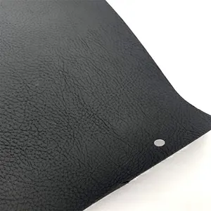 Stock Litchi Grain Pattern thick PVC Artificial Synthetic Leather for Home Waterproof Textile and Sofa leather products