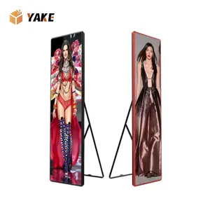 Yake Indoor Digital Signage Wifi 4G USB P1.9 P2 P2.5 P3 LED Window Banners Video Wall Board LED Display Poster Screen