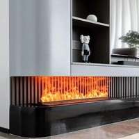 Nouvelle tendance, foyer électrique à vapeur d'eau avec flamme LED 3D personnalisée OEM, pour la décoration intérieure des maisons et des hôtels