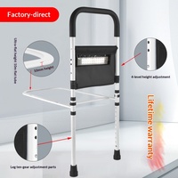 Barrière de lit anti-chute pour personnes handicapées, femmes enceintes, main courante de lit mobile et réglable, éclairage pour pieds