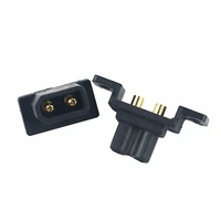 Connecteur à bride verrouillable Amass XT30G 15A, prise de panneau à 2 broches plaquée or pour avions modèles, OEM