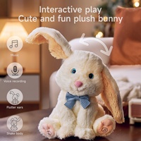 Tumama enfants en peluche lapin poupées Musical danse corps secouant et flottement oreilles lapin en peluche électronique bébé jeu interactif jouets
