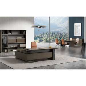 Zitai moderne patron bureau bureau et chaise combinaison président ordinateur bureau personne seule luxe grande classe PDG Table de bureau - Product Image 1