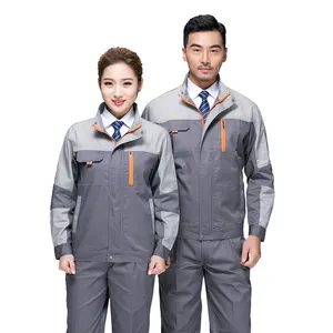 Abbigliamento uniforme da lavoro personalizzato tuta antivento tuta da lavoro uniforme da meccanico industriale Set Polo uniforme da lavoro per uomo