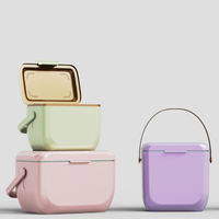 LIHENG Glacières Isothermes de Luxe avec Bandoulière, Glacière de Champs Multifonctionnelle, Mini Glacière de Qualité Alimentaire pour le Refroidissement des Aliments