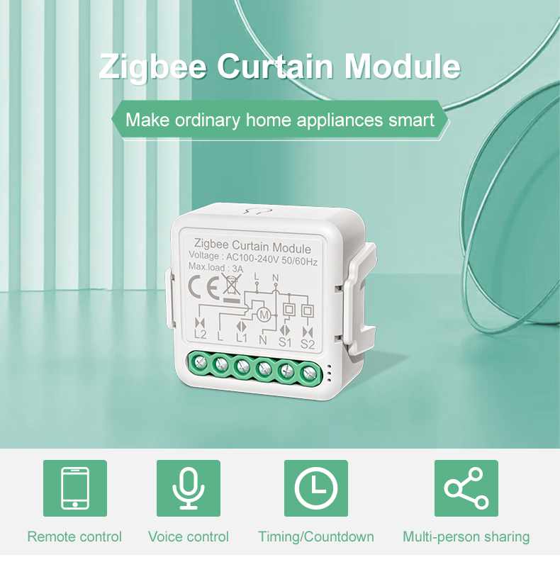 Zigbee Curtain Module Make ordinary home appliances smart