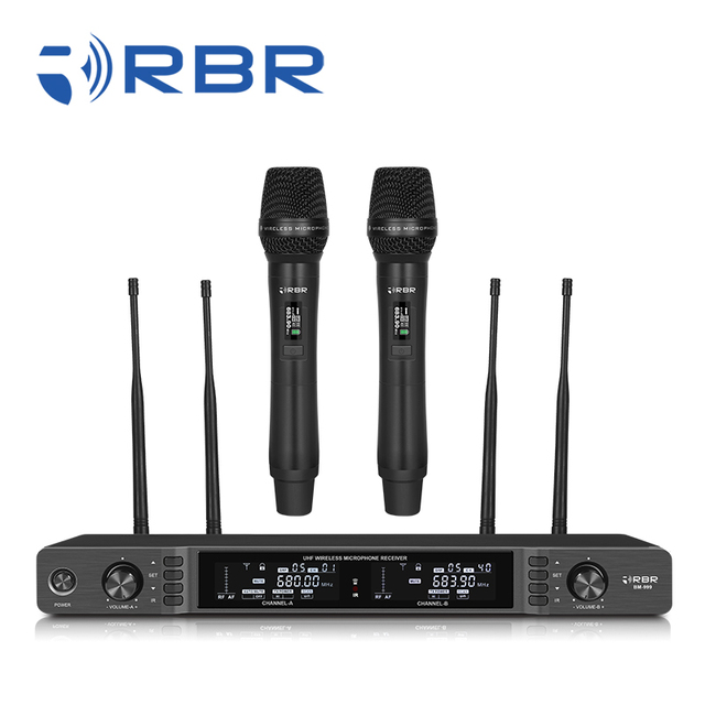True Diversity BM999 Professional UHF Wireless Lavalier Microphone System for Stage Performances Singing Karaoke Church Services
