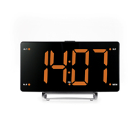 Hochwertiger LED Digitaler Moderner Design-Wecker mit Schlummerfunktion USB-Ladeanschluss Bestseller Radio-Dekoration