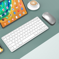 Çift modlu fare ve klavye combo BT 2.4Ghz kablosuz şarj sessiz ofis klavye ve fare seti