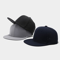Gorra de béisbol elástica de 6 paneles para hombres con cabeza grande, parte trasera cerrada, elástica, sin estampado, visera curva, ajuste cómodo, venta al por mayor.