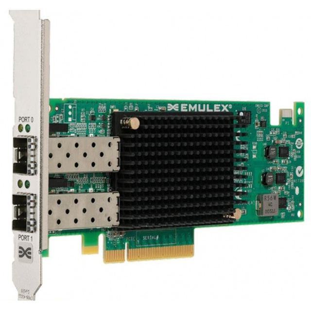 Emulex LPE16002B-M6 Gen5 16GFC 2-Port Fibre Channel PCI Express 3.0 X8 SFP+ Internal Low-profile Wired Host Bus Adapter HBA
