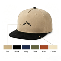 Casquettes Snapback avec broderie 3D personnalisée, coton sergé de haute qualité, OEM ODM, personnalisation de la marque, faible MOQ, flexibles