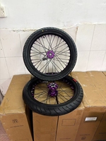 Ensemble de roues Talaria Sting MX4 MX3 Supermoto 17 pouces 70/90-17 90/80-17 CST 6577 Pneus route pour moto tout-terrain Talaria TL3000 TL4000