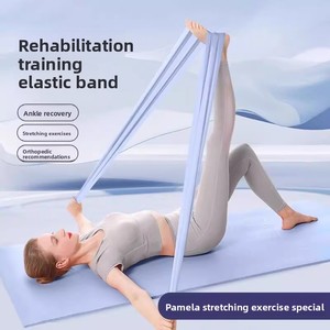 Bande de Résistance en Latex Haute Élasticité <span class=keywords><strong>pour</strong></span> Entraînement des Fessiers, Sangle de Yoga Durable <span class=keywords><strong>pour</strong></span> Étirements, Remodelage Corporel, Exercices des Jambes et des Bras, Utilisation à Domicile ou en Salle de Sport - Product Image 4