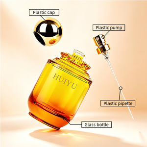 Flaconi di Profumo in Vetro Ambrato da 100ml 3.38oz, Cilindrici di Lusso con Spray, Stampa Serigrafica e Logo Personalizzato, Frascos Para Cosméticos - Product Image 3