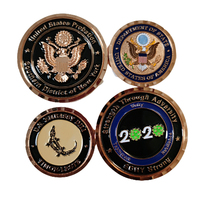 Fantasia personalizzata giochi economici sfida monete monete personalizzate placcatura in oro rosa perni smalto duro con carte di supporto