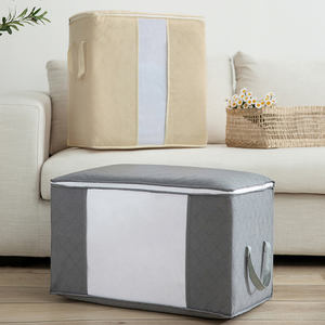 Rts-Bolsa de edredón de tela no tejida, gran bolsa de almacenamiento colgante para colcha familiar, 60x40x35x48x28 - Product Image 2