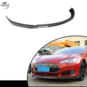 สปอยเลอร์กันชนหน้าคาร์บอนไฟเบอร์สำหรับเทสล่า โมเดล เอส 85 พี85 ปี <span class=keywords><strong>2014</strong></span> ขึ้นไป - Product Image 1