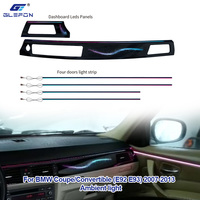 Glefon - Éclairage intérieur de voiture en gros pour BMW E92 E93 2007-2013 - Kit d'éclairage ambiant 64 couleurs - Contrôle par application - Lampe d'ambiance