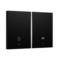 Interrupteur intelligent électrique Zigbee à commande vocale, panneau en plastique durable et étanche, 1 à 7 boutons poussoirs, bande lumineuse activée par capteur 250V
