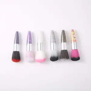 Nail Cleaning Brush Tools Remove Dust Powder Brush Nail File Art for Manicure Pedicure Acrylic Makeup Brushes face care