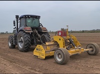 Niveleuse laser agricole Runtu Factory sur mesure 2,5m-4m pour tracteur, niveleuse à moteur à faisceau courbé, système hydraulique