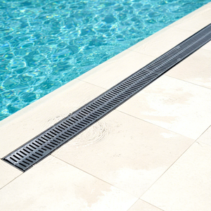 Caniveau de drainage extérieur en <span class=keywords><strong>plastique</strong></span> de conception française pour aménagement paysager et jardin, grilles décoratives vertes/marron, installation facile en DIY - Product Image 1