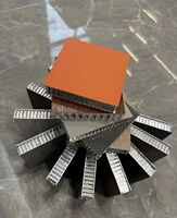 Panneau en aluminium nid d'abeille à texture de pierre grise personnalisé pour les projets de décoration modernes