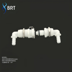 Raccord de tuyau en plastique à montage sur panneau, coudé à 90 degrés, 1/8, 1/4, 3/16, à connexion rapide, pour conduites d'eau, directement de l'usine - Product Image 3