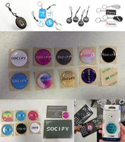 Étiquette Mini NFC RFID QR Code Imprimable et Programmable en PVC/PET Étanche, Taille Personnalisable, pour Menus - Vente Chaude, Stock Usine
