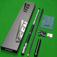 Queue de billard YFEN de qualité supérieure, design de surface métallique, noyau en fibre de carbone, pour matchs de billard