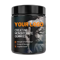 Gummies de créatine monohydrate en marque blanche avec formule et saveur personnalisées, emballage OEM ODM