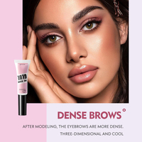 Gel à sourcils personnalisé avec logo, longue tenue, waterproof, végan, gel à sourcils Pudaier, crème coiffante pour sourcils, colle à sourcils à tenue forte