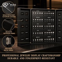 Kit d'affichage magnétique pour bagues en zircone cubique, 10 modèles, 2-6 carats, avec outils de bijouterie pour la mesure et l'affichage des tailles et formes de bagues