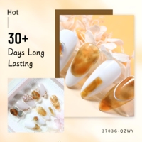 Vernis Gel Transparent Cristal Ambre Effet Gelée Marron Caramel Translucide UV LED Soak Off – Fournitures Professionnelles pour Salons de Manucure en Gros