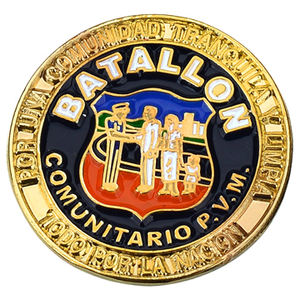 Pins de Solapa de Esmalte Suave Dorado, Pins de Esmalte con Diseño Floral en Metal - Product Image 1