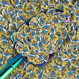 HENGXIN cane salvataggio squadra polizia blu pastore tedesco cucciolo argilla polimerica spruzza fette per la decorazione della cassa del telefono del chiodo della melma - Product Image 6