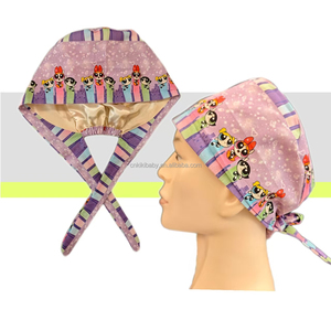 Casquettes d'infirmière unisexes à nouer, avec doublure en satin, prêtes à être expédiées, pour hommes - Product Image 2