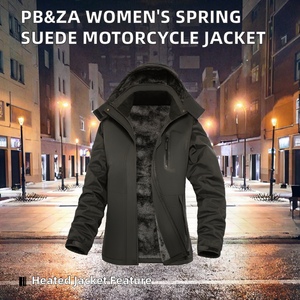 Chaqueta Bomber de Invierno para Mujer, Estilo Europeo y Americano, PB&ZA, Tejido Sólido con Cierre, Efecto Gamuza, Corte Holgado - Product Image 2
