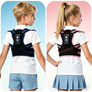 Corrector de postura para niños con recordatorio de vibración para soporte de espalda, ropa escolar, cinturón de alineación espinal para niños, talla S M L - Product Image 1