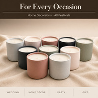 Bougie pilier de mariage en cire de soja parfumée de luxe - Décoration artisanale pour la maison