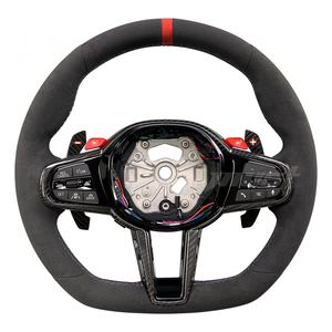 Accesorios Interiores de Coche de Fibra de Carbono Personalizados para <span class=keywords><strong>BMW</strong></span>, Volante Estilo LCI Compatible con G05 G20 G30 G2X G3X G8X F9X 2018-2024 - Product Image 1