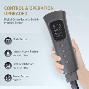 HEALTHPAL OEM ODM 2024 nuevo diseño de cremallera tiene 510k pies y pierna masajeador compresión con calor para circulación y relajación - Product Image 2