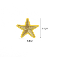 Patchs brodés thermocollants étoiles à cinq branches multicolores, appliques étoiles à colle thermofusible pour veste, chapeau, sac à dos, décoration de vêtements DIY