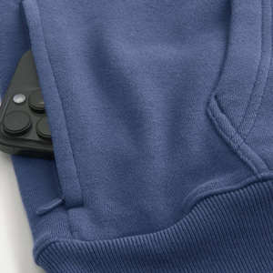 High Quality Unisex Oversized Baggy Cropped 3D Embroidered Hoodie Polyester/Cotton 450 Gsm Custom Logo Blank Plain - Product Image 5