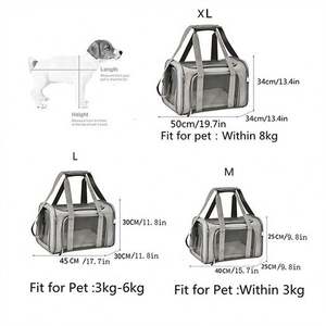 Fast Shipping Portable Cat Carriers Airline Approved Soft Foldable Dog Carrier Pet Carrier Fashion Vehicle Travel - Product Image 2
